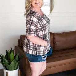 No Ship Drop Ship Don't Make Me Plaid Top New Arrivals