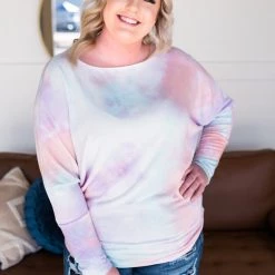 No Ship Drop Ship New Arrivals Northern Lights Dolman Sleeve Top