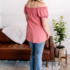 No Ship Drop Ship New Arrivals Call Me Charmed Tie Front Top In Marsala