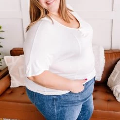 No Ship Drop Ship Taking It Back Lace Top In White New Arrivals