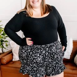 No Ship Drop Ship Rock Your Bodysuit In Black Ribbed Knit New Arrivals