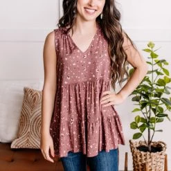 No Ship Drop Ship At A Crossroad Babydoll Top In Rose Florals New Arrivals