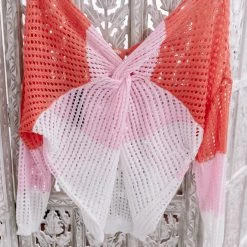 No Ship Drop Ship New Arrivals A Sherbet Colorblock Twist Back Sweater