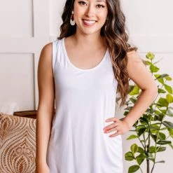 No Ship Drop Ship Instant Classic Tank Top In Crisp White