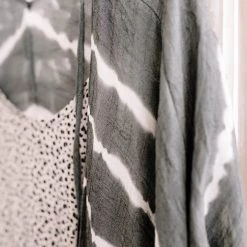 No Ship Drop Ship Open To Interpretation Tie Back Kimono In Charcoal New Arrivals