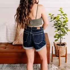 No Ship Drop Ship Everyday Classic Cuffed Shorts By Judy Blue