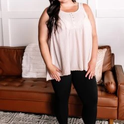 No Ship Drop Ship New Arrivals Happy Together Babydoll Tank In Hazel