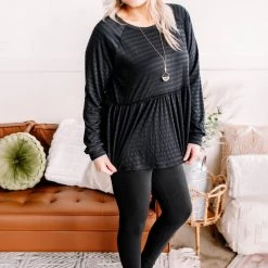 No Ship Drop Ship New Arrivals Instant Classic Long Sleeve Knit Top