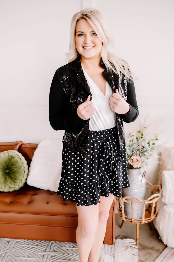 No Ship Drop Ship Chasing Skirts In Black Polkadots 6 No Ship Drop Ship Chasing Skirts In Black Polkadots