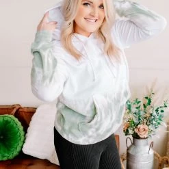 No Ship Drop Ship New Arrivals A Walk In The Woods Hoodie In Forest Tie Dye