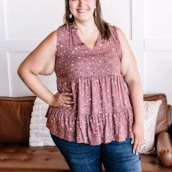 No Ship Drop Ship At A Crossroad Babydoll Top In Rose Florals New Arrivals