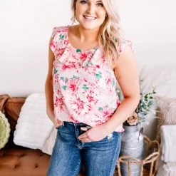 No Ship Drop Ship Paradise Found Sleeveless Top New Arrivals