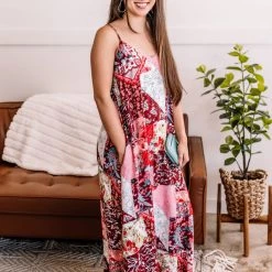 No Ship Drop Ship New Arrivals In A Fix Patchwork Maxi Dress