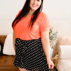 No Ship Drop Ship Chasing Skirts In Black Polkadots 37 No Ship Drop Ship Chasing Skirts In Black Polkadots