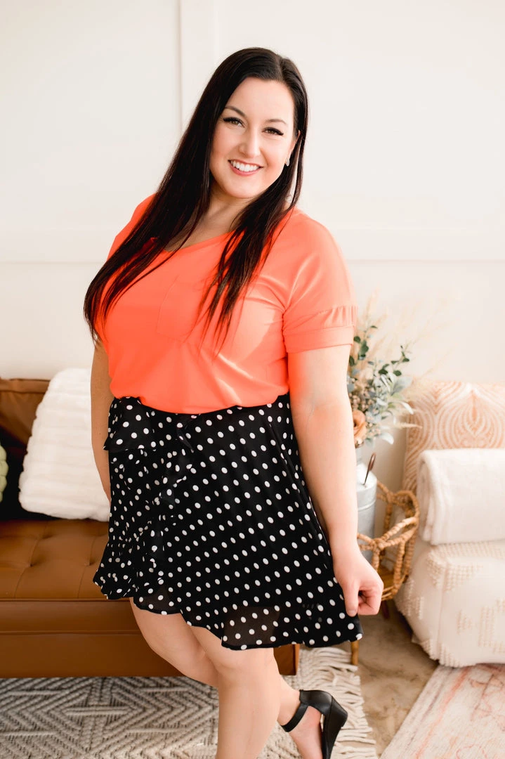 No Ship Drop Ship Chasing Skirts In Black Polkadots 17 No Ship Drop Ship Chasing Skirts In Black Polkadots