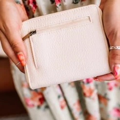 No Ship Drop Ship Joy Susan Mini Pixie Wallet In Ivory New Arrivals