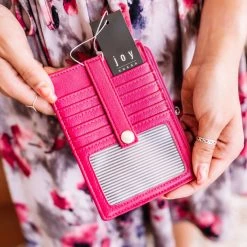 No Ship Drop Ship New Arrivals Joy Susan Mini Travel Wallet In Magenta