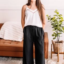 No Ship Drop Ship Hello, Lover Pleated Wide Leg Pants In Black New Arrivals 17 No Ship Drop Ship Hello, Lover Pleated Wide Leg Pants In Black New Arrivals
