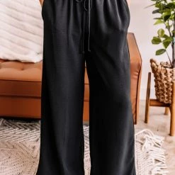 No Ship Drop Ship Hello, Lover Pleated Wide Leg Pants In Black New Arrivals 21 No Ship Drop Ship Hello, Lover Pleated Wide Leg Pants In Black New Arrivals