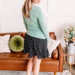 No Ship Drop Ship New Arrivals On Your Side Ruched Sweater In Sage