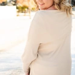 No Ship Drop Ship Call Me Cozy Sweater In Crème Brûlée