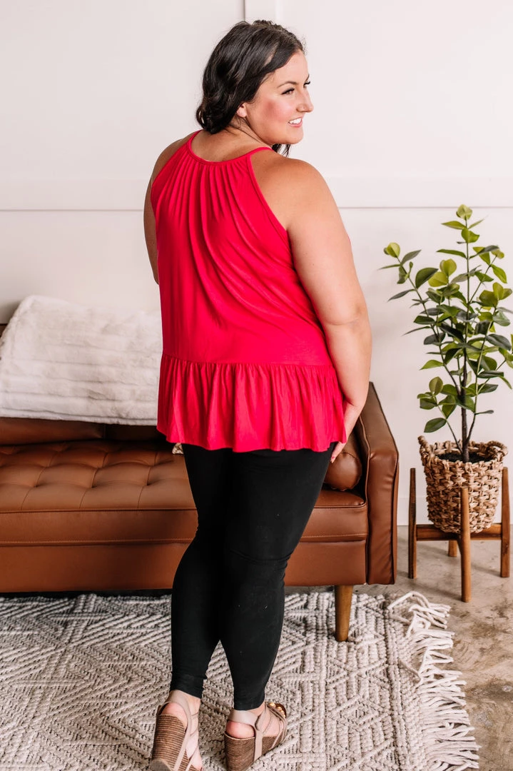 No Ship Drop Ship Sweet Summertime Ruffle Tank In Hot Pink 4 No Ship Drop Ship Sweet Summertime Ruffle Tank In Hot Pink