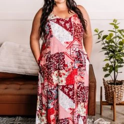 No Ship Drop Ship New Arrivals In A Fix Patchwork Maxi Dress