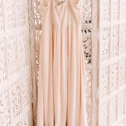 No Ship Drop Ship New Arrivals #M351 XOXO Oh A Whim Crochet Maxi Dress (Natural)