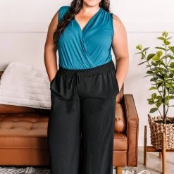 No Ship Drop Ship Ready To Mingle Bodysuit In Teal