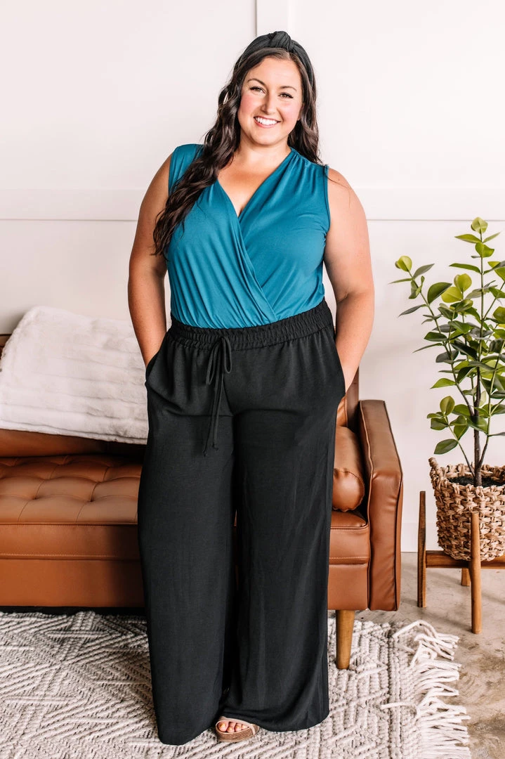 No Ship Drop Ship Hello, Lover Pleated Wide Leg Pants In Black New Arrivals 7 No Ship Drop Ship Hello, Lover Pleated Wide Leg Pants In Black New Arrivals