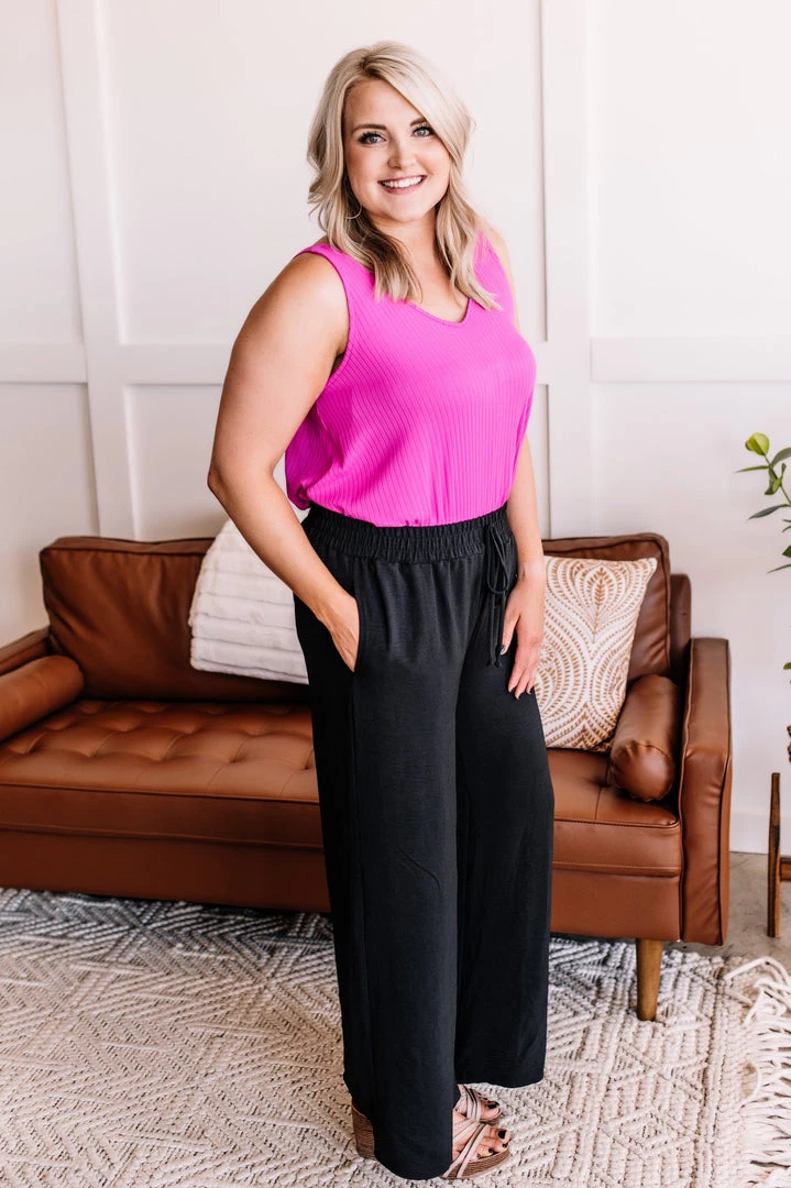 No Ship Drop Ship Hello, Lover Pleated Wide Leg Pants In Black New Arrivals 9 No Ship Drop Ship Hello, Lover Pleated Wide Leg Pants In Black New Arrivals