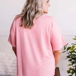 No Ship Drop Ship Swept Away Pocket Top In Blushing Pink