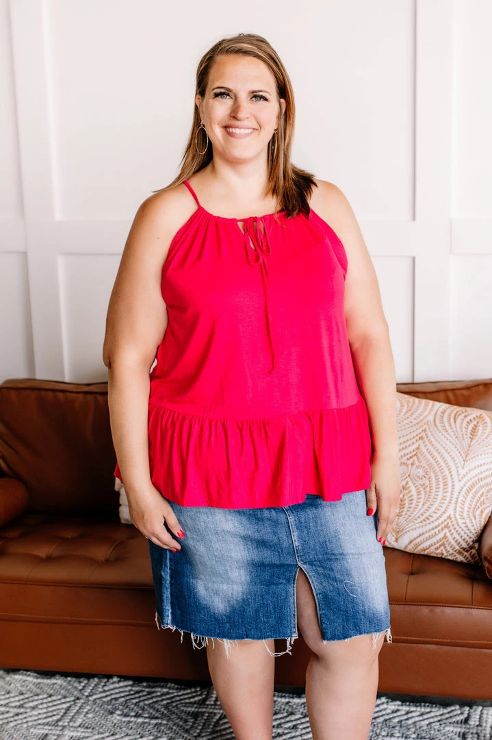 No Ship Drop Ship Sweet Summertime Ruffle Tank In Hot Pink 7 No Ship Drop Ship Sweet Summertime Ruffle Tank In Hot Pink