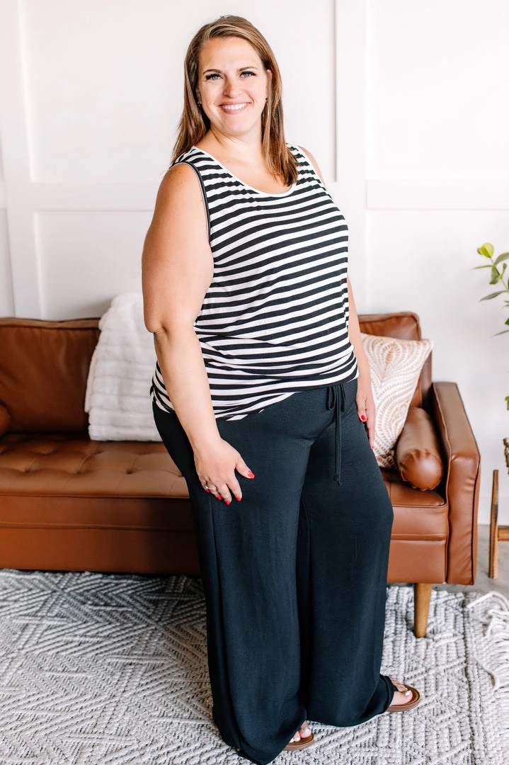 No Ship Drop Ship Hello, Lover Pleated Wide Leg Pants In Black New Arrivals 6 No Ship Drop Ship Hello, Lover Pleated Wide Leg Pants In Black New Arrivals