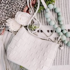 No Ship Drop Ship Carry Me Home Basket Crossbody Purse In Daisy White By Joy Susan New Arrivals