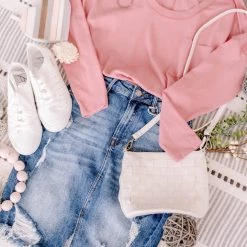 No Ship Drop Ship Thank You Berry Much Long Sleeve Top