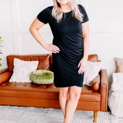 No Ship Drop Ship New Arrivals Sparks Fly Dress In True Black