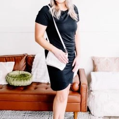 No Ship Drop Ship New Arrivals Sparks Fly Dress In True Black