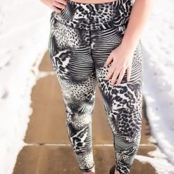 No Ship Drop Ship Strong To The Core Safari Athletic Leggings