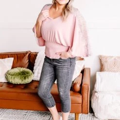 No Ship Drop Ship New Arrivals The Final Touch Pink Lace Dolman Top 27 No Ship Drop Ship New Arrivals The Final Touch Pink Lace Dolman Top