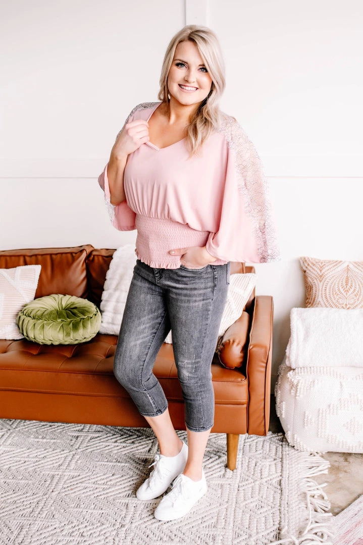 No Ship Drop Ship New Arrivals The Final Touch Pink Lace Dolman Top 10 No Ship Drop Ship New Arrivals The Final Touch Pink Lace Dolman Top