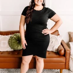 No Ship Drop Ship New Arrivals Sparks Fly Dress In True Black