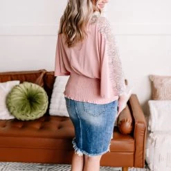 No Ship Drop Ship New Arrivals The Final Touch Pink Lace Dolman Top 26 No Ship Drop Ship New Arrivals The Final Touch Pink Lace Dolman Top