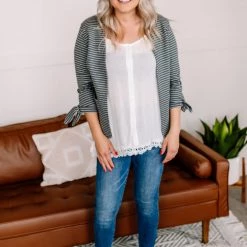 No Ship Drop Ship A Frill A Minute Sleeveless Top In True White