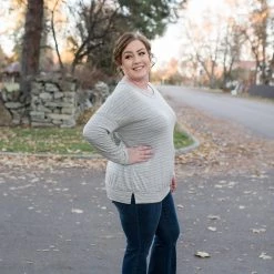 No Ship Drop Ship Skip The Line Top In Iced Gray New Arrivals