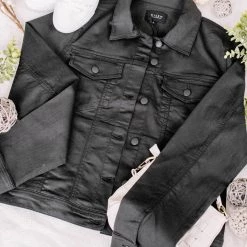 No Ship Drop Ship New Arrivals Back In Black Classic Denim Jacket