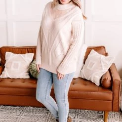 No Ship Drop Ship You Are So Beautiful Lace Sweater In Natural New Arrivals 20 No Ship Drop Ship You Are So Beautiful Lace Sweater In Natural New Arrivals