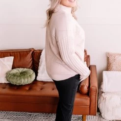 No Ship Drop Ship You Are So Beautiful Lace Sweater In Natural New Arrivals 24 No Ship Drop Ship You Are So Beautiful Lace Sweater In Natural New Arrivals