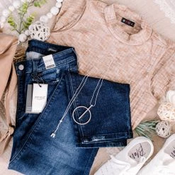 No Ship Drop Ship Say It With Style Mock Neck Top In Caramel New Arrivals