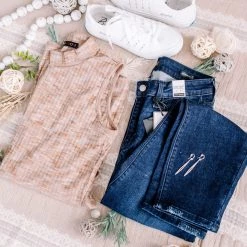 No Ship Drop Ship Say It With Style Mock Neck Top In Caramel New Arrivals